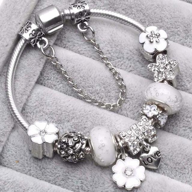 Grey Vintage Silver Bracelets