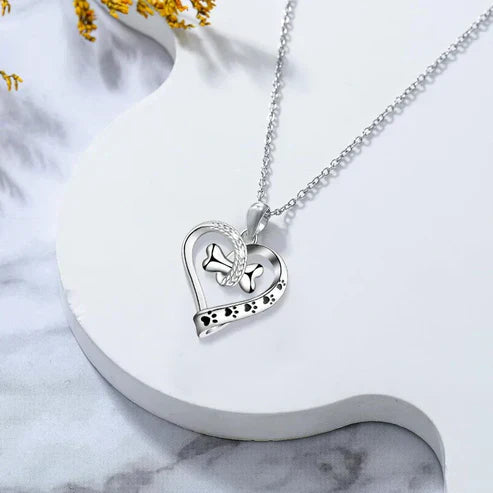 2-Piece Jewellery Set with Paw, Heart &amp; Bone Charms