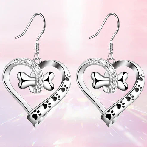 2-Piece Jewellery Set with Paw, Heart &amp; Bone Charms
