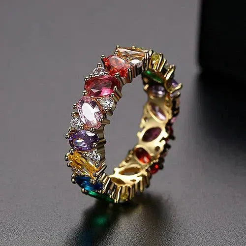 Vintage MultiColour Zirconia Ring